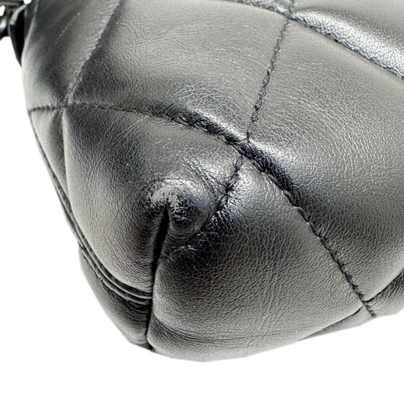 BALENCIAGA Quilted Leather Camera Bag Black 600325 Shoulder - Picture 6 of 14